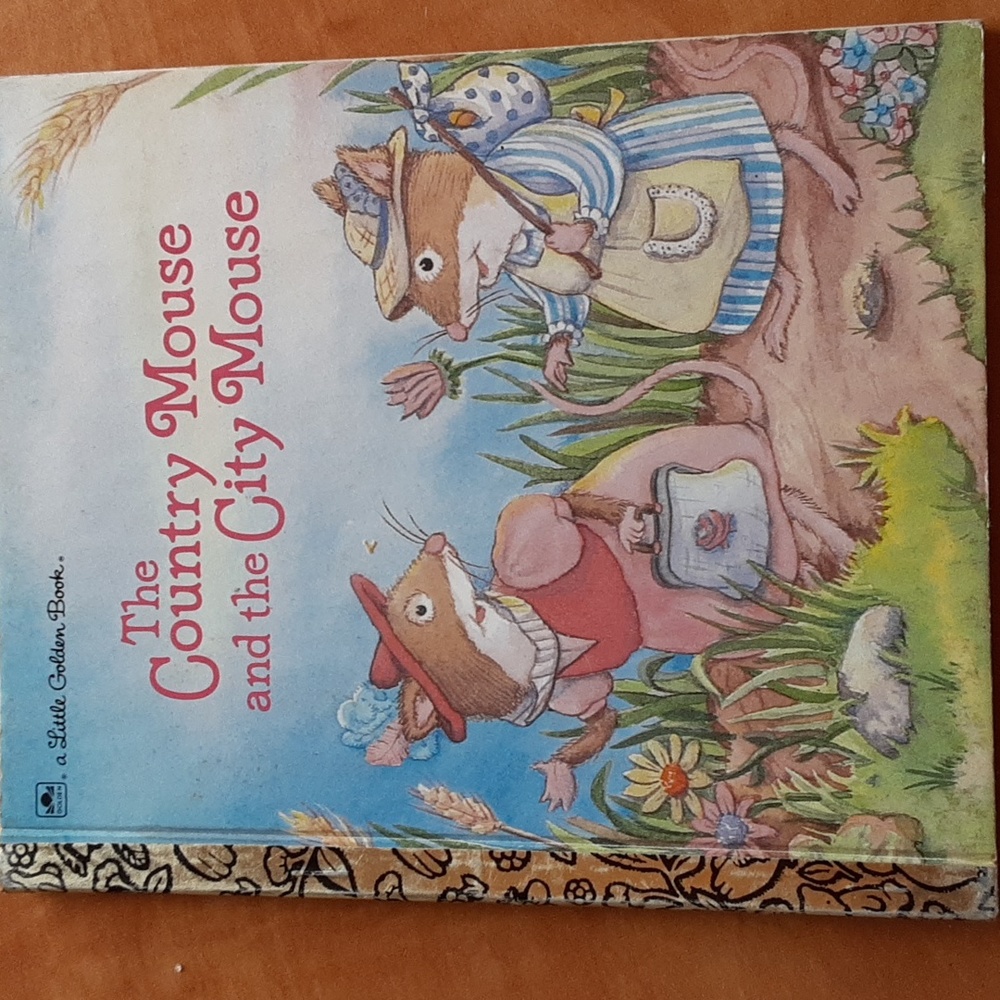 Vintage 1987 Little Golden Book. The Country Mouse and the City Mouse